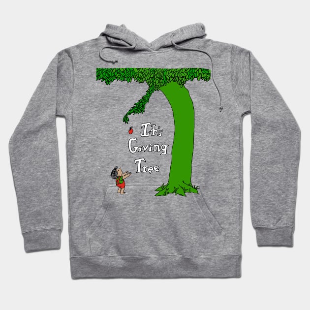 It's Giving Tree Hoodie by TrikoCraft